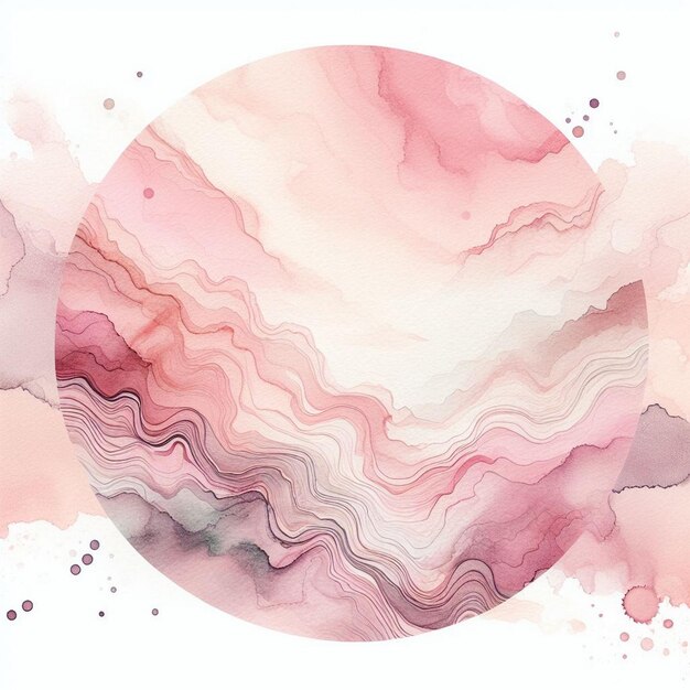 Foto Ästhetischer ombre rosa aquarell-hintergrund abstrakter stil