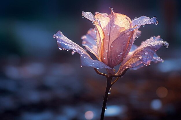 Foto Ätherische iris-leuchtung