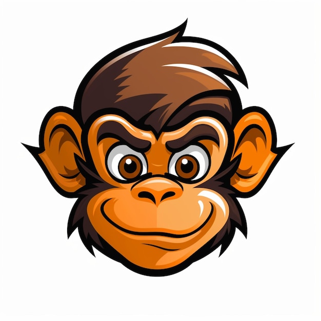 Affen-Cartoon-Logo