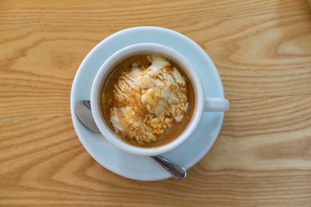 Affogato Kaffee Hintergrund