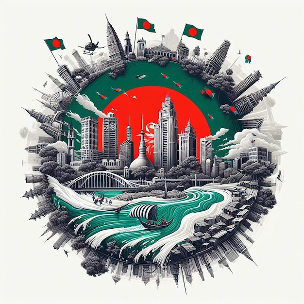 Afiches del Día de la Independencia de Bangladesh y imágenes gratuitas