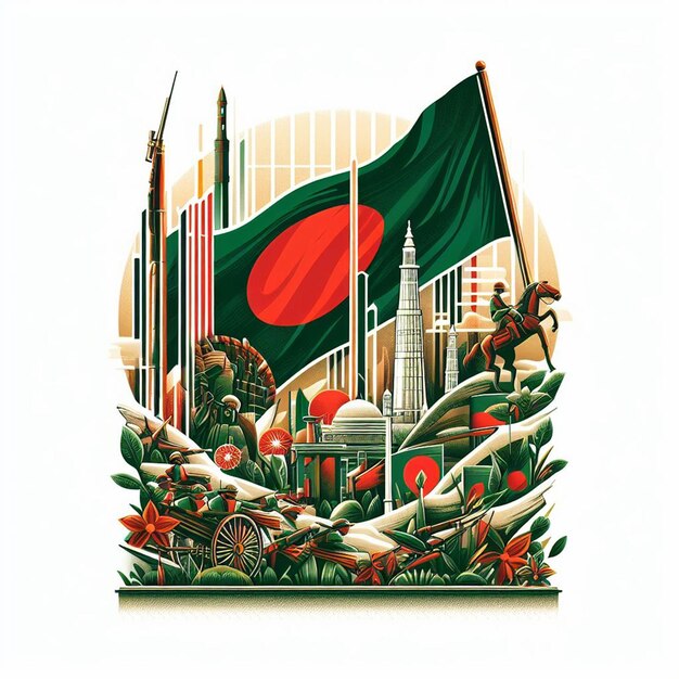 Foto afiches del día de la independencia de bangladesh y imágenes gratuitas