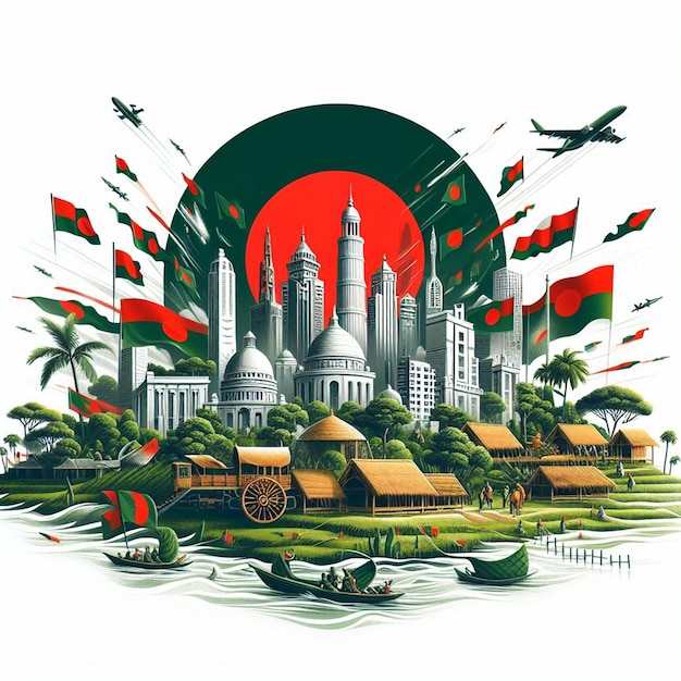 Afiches del Día de la Independencia de Bangladesh y imágenes gratuitas