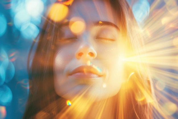 Foto afirmaciones para la salud, la riqueza, la felicidad y la iluminación