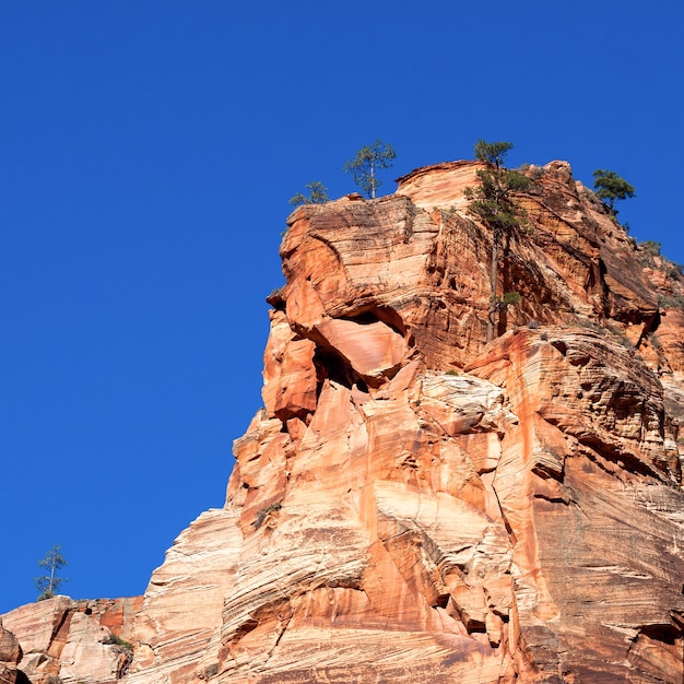 Afloramento rochoso no parque nacional de zion