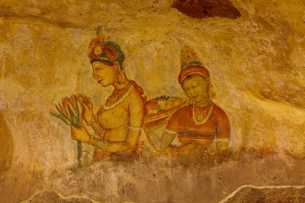 Afrescos de Sigiriya