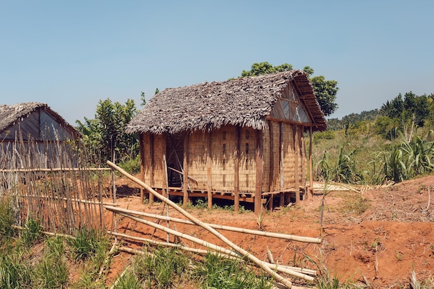 Foto África cabanas malgaches norte de madagáscar