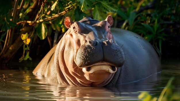 Afrika-Hippopotamus-Amphibius