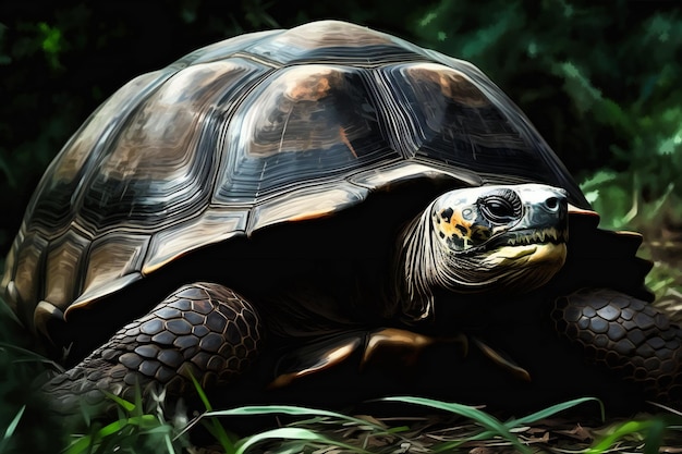 Afrikanische Spornschildkröte Geochelone sulcata