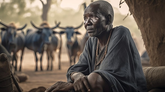 Afrikanische Stämme Intime und kraftvolle Porträts, die die Schönheit und Vielfalt traditioneller Cu einfangen