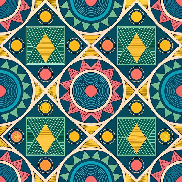 Afrikanisches geometrisches Muster