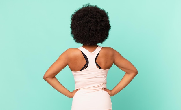 afro negro un concepto de fitness