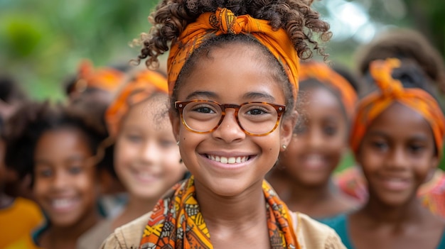 Afrocentrische Bildung mit Wandpapier