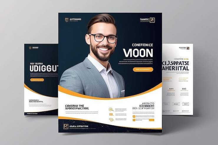 Foto agência de marketing mídia social postagem de marketing digital banner web corporativo template de flyer quadrado