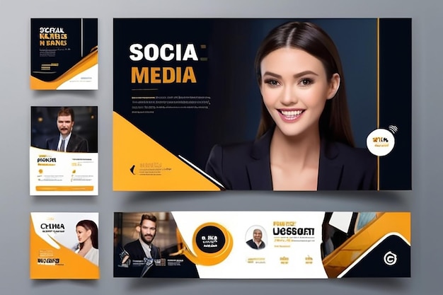 Agencia de marketing digital Medios sociales Diseño de plantillas para publicaciones de banners web