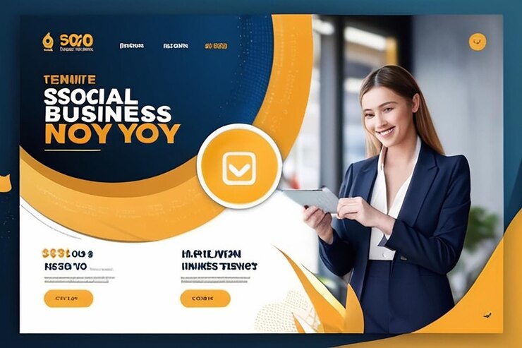 Foto agencia de soluciones de negocios creativas y le ayuda a hacer crecer su negocio diseño de plantillas de publicaciones de redes sociales