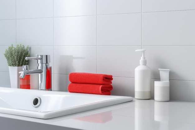 Foto agente de limpieza para baños sobre un fondo blanco
