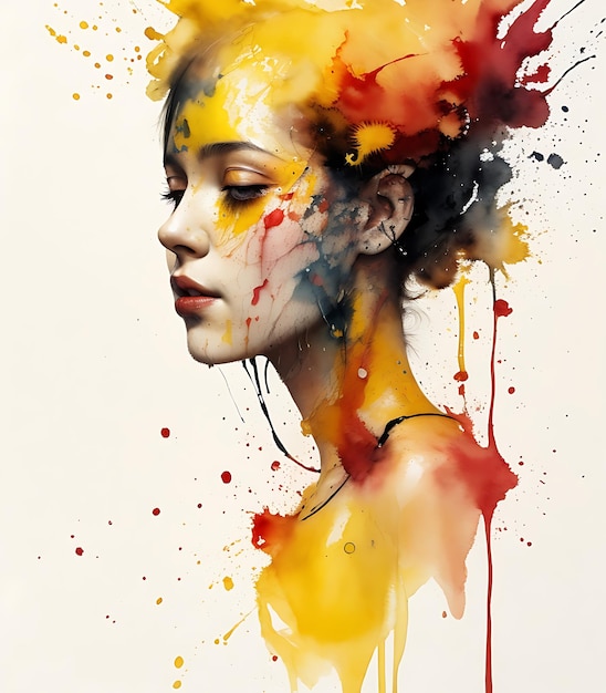 Agnes Cecile gedämpfter Splash-Art-Hintergrund