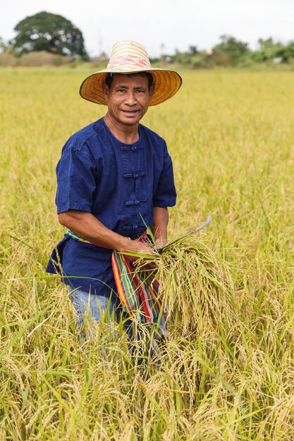 Agricultor asiático