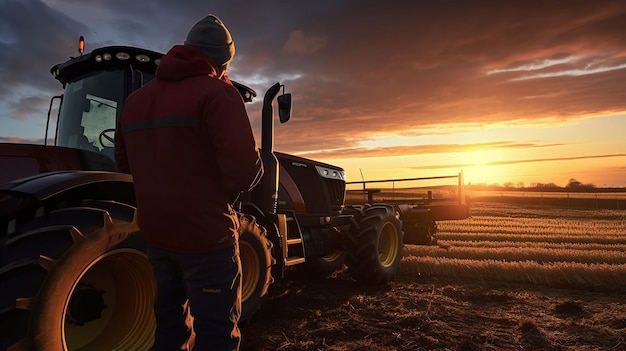 Foto agricultores en el campo