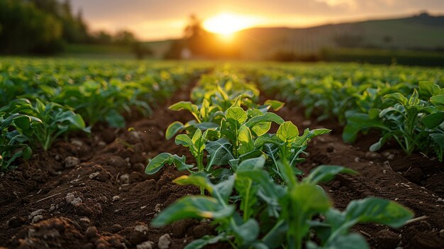 Foto agricultores experimentam papel de parede regenerativo