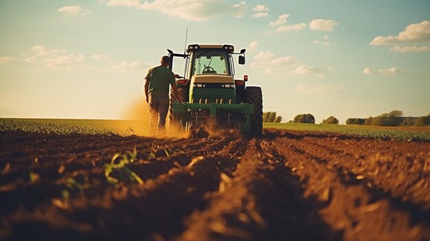 Agricultores no campo