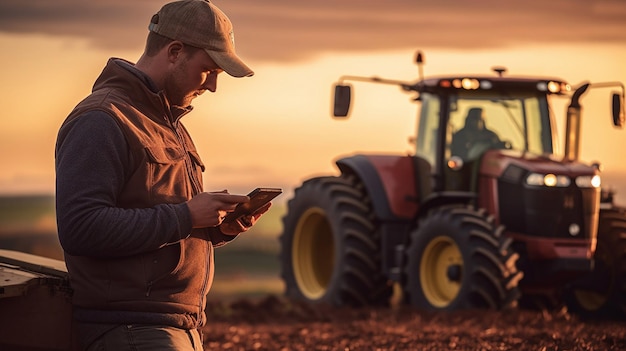 Agricultores no campo