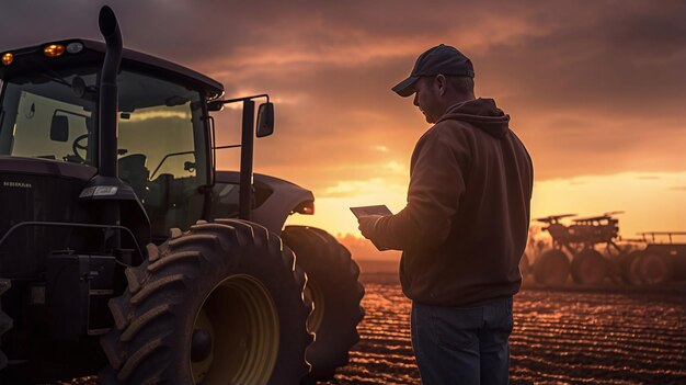 Foto agricultores no campo