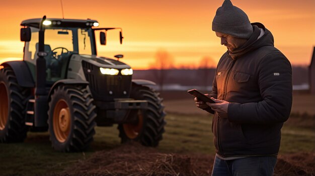 Foto agricultores no campo