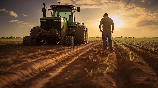 Foto agricultores no campo