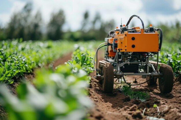 Los agricultores robóticos eficientes automatizan las tareas agrícolas