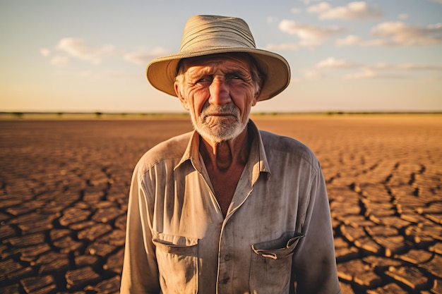 Agricultores y tierras secas