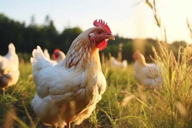 Agricultura biológica Galinhas de criação livre e direitos dos animais