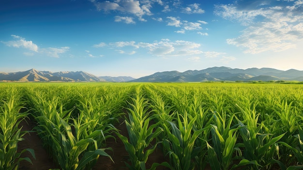 Agricultura campo de maíz de Colorado