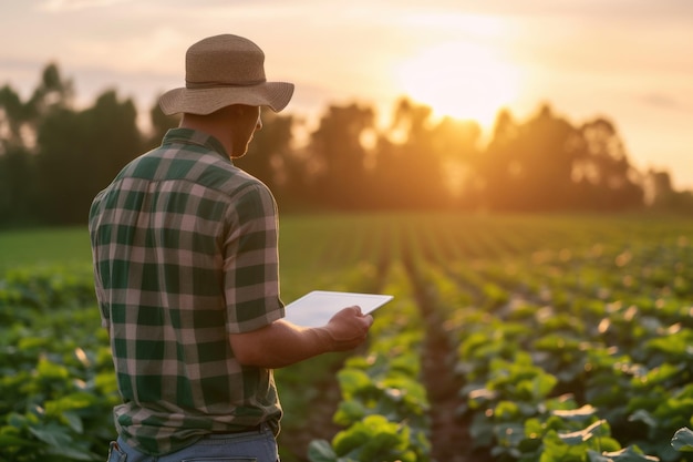 Agricultura inteligente Tecnologia moderna para o controlo da qualidade na agricultura