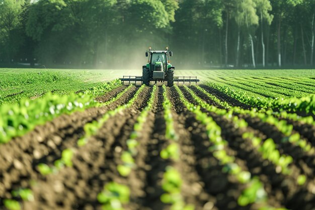 Agricultura de precisión Tecnología de máquinas agrícolas en tierras agrícolas Instrumentos innovadores para la optimización