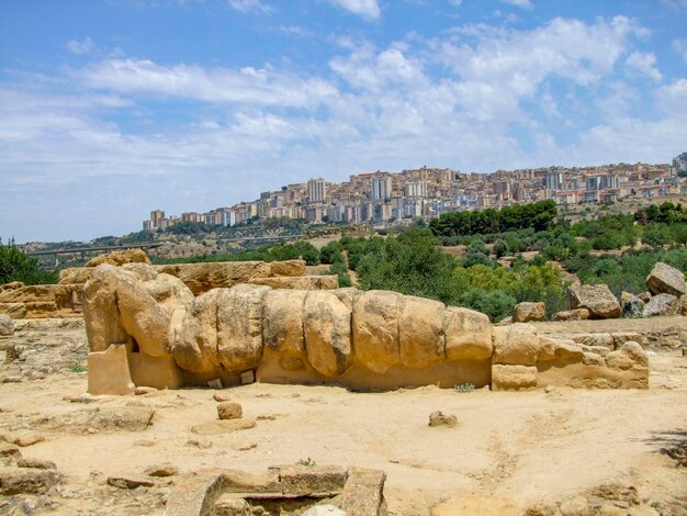 Foto agrigento en la sicilia