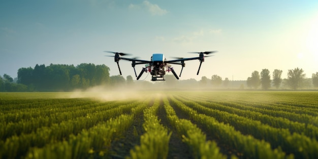 Agrodrone para processamento de campos agricultura inteligente IA geradora