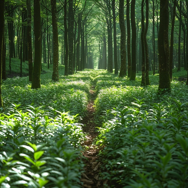 Agroforestería Producción sostenible de madera Papel tapiz