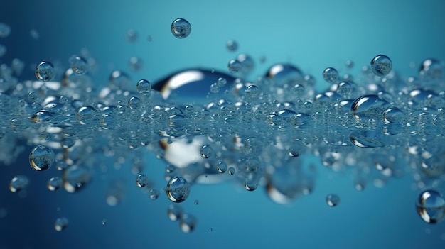 Un agua azul con un fondo blanco y la palabra agua.