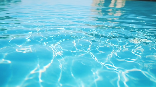 Foto Água cristalina da piscina em alta definição