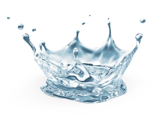 Água Crown Splash em branco