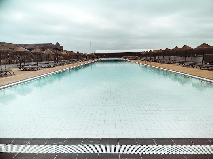 Foto água de piscina de água simples