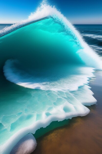 Foto agua de fondo generada por ai