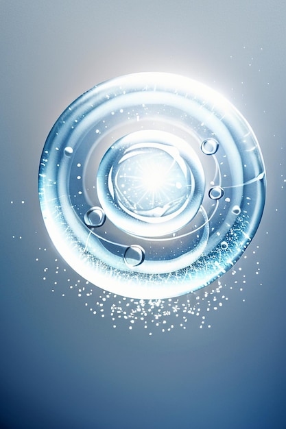 Foto agua gotitas burbuja partículas brillante negocio tecnología fondo diseño material papel pintado
