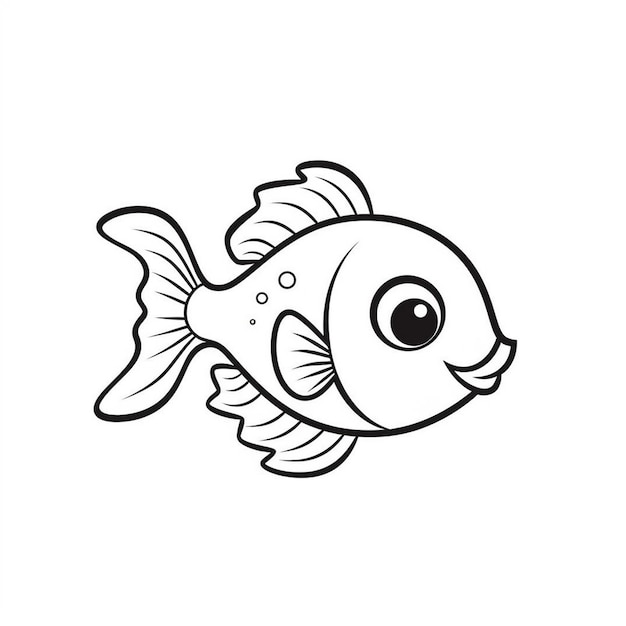 Bajo el agua kawaii hoja de trabajo de libro para colorear para niños