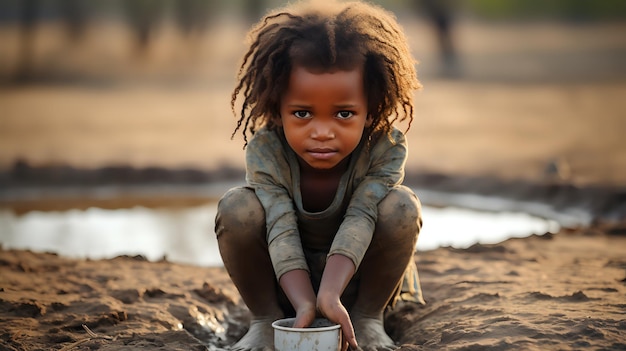 Foto el agua limpia es un derecho humano básico, sin embargo, millones de personas en