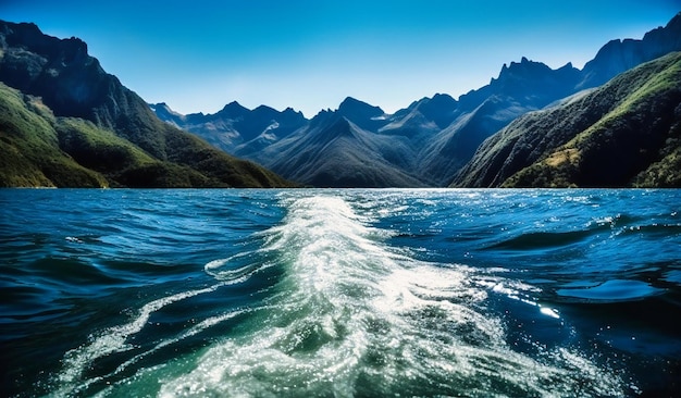 agua y montañas en américa del sur