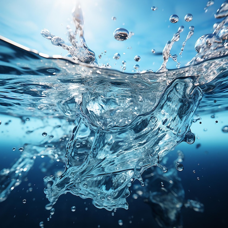 Foto agua en movimiento