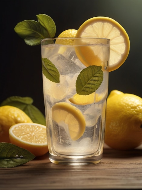 agua refrescante de limón